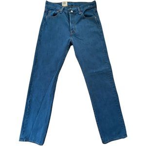 🔧Men’s Jeans LEVI’S 501 Original Straight Leg Size 30X32 Medium Blue